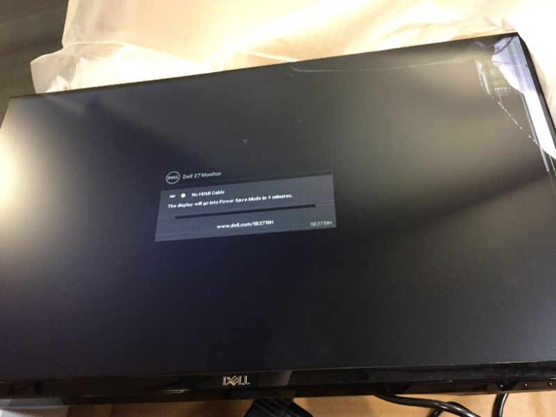 Photo 2 of Dell 27 LED Backlit LCD Monitor SE2719H IPS Full HD 1080p, 1920x1080 at 60 Hz HDMI VGA, Black (MAJOR DAMAGES TO SCREEN)
