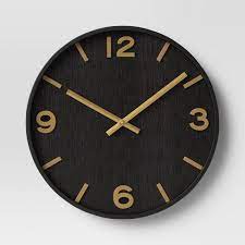 Photo 1 of 20" Wood Wall Clock Brass - Threshold™
2 PACK BRAND NEW FACTORY SEAELD 