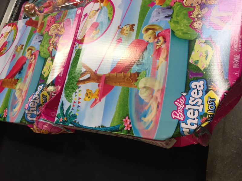 Photo 4 of Barbie and Chelsea The Lost Birthday Splashtastic Pool Surprise Playset
2 PACK BRAND NEW FACTORY SEALED 
(MAJOR DAMAGES TO BOXES FROM EXPOSURE)