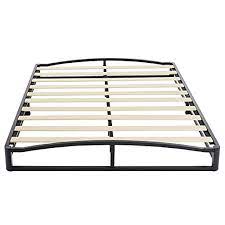 Photo 1 of Amazon Basics 10" Modern Metal Platform Bed with Wood Slat Support - Mattress Foundation - No Box Spring Needed, Queen
