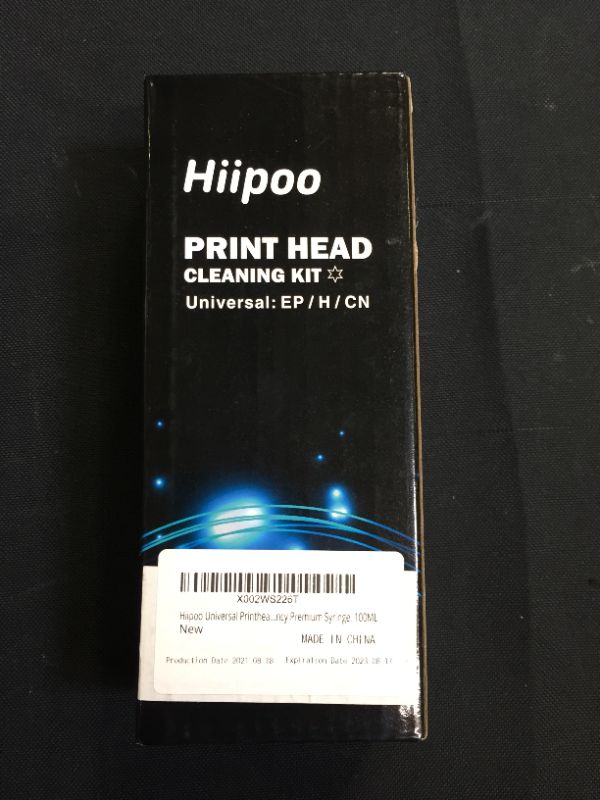 Photo 2 of Hiipoo Universal Printhead Cleaning Kit Compatible for HP Canon Brother Inkjet Printers,Work with 8600 8610 ET-2650 WF-2650 WF-2750 WF-7710 WF-7720 ect, High Efficiency Premium Syringe, 100ML
