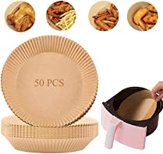 Photo 1 of Air Fryer Disposable Paper Liner,50Pcs Air Fryer Liners The Parchment Paper For Air Fryer Non-stick for Baking, Oil-proof, Water-Proof kitchen supplies,Roasting Microwave Round 7.9x7.9 Inch,Brown
