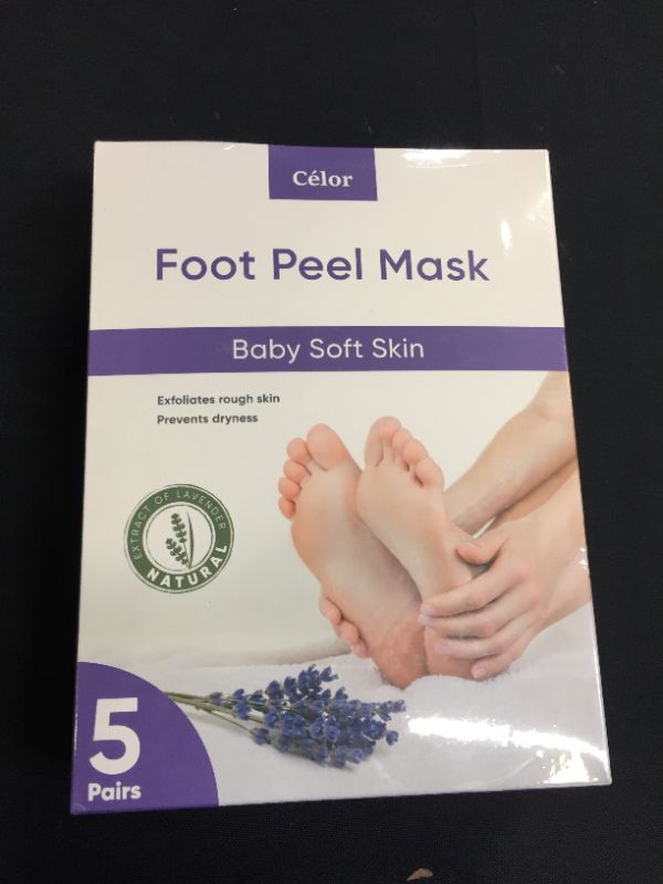 Photo 2 of ??Foot Peel Mask (5 Pairs) - Foot Mask for Baby soft skin - Remove Dead Skin | Foot Spa Foot Care for women Peel Mask with Lavender and Aloe Vera Gel for Men and Women Feet Peeling Mask Exfoliating
FACTORY SEALED BRAND NEW
