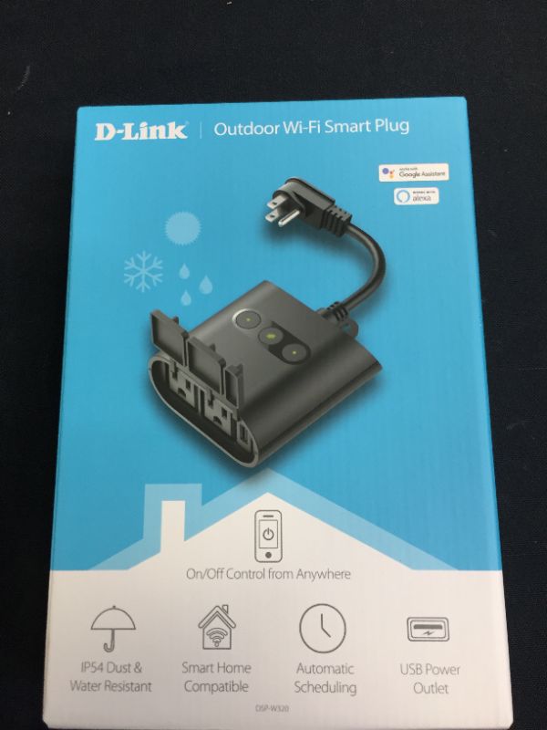 Photo 2 of D-Link Wi-Fi Smart Outdoor Plug with 2 Outlets and 1 USB Port