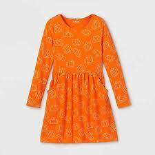 Photo 1 of 18M Baby Girls' Cat & Jack Orange Dress with pumpkins Halloween Thanksgiving
12 DRESSES 