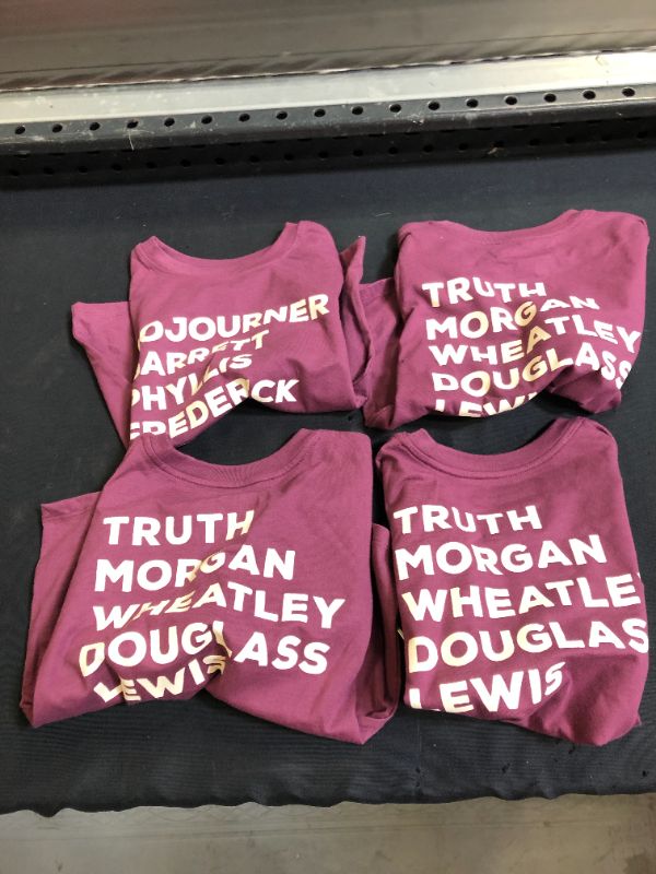 Photo 2 of Black History Month Toddler's Historical Names Short Sleeve T-Shirt - Purple - 5T - 4 PACK 