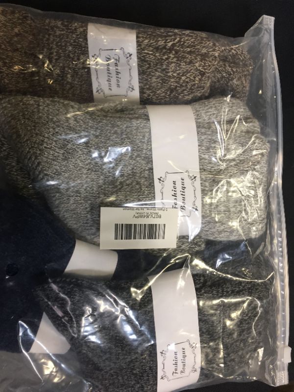 Photo 1 of 5 Pairs Womens Winter Warm Knit Wool Casual Crew Socks ONE SIZE FITS MOST