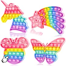 Photo 1 of 4 Pack Pop Sensory Toy Cheap Popper Set Stress Bubble Silicone Gift Special Need Kid Boy Girl Teen Adult Friend ADHD Rainbow Unicorn Butterfly Meteor
2 PACK