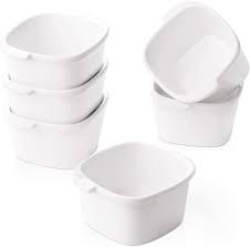 Photo 1 of Ceramic Ramekin Bowls With Handle Set Of 6 - White
3.7"W x 3.1"D x 1.6"H
8 SETS  (BRAND NEW)