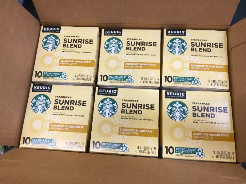 Photo 2 of 6 BOXES - Sunrise Blend Blonde Roast Ground Coffee K-Cup Pods, 10-Pack
EXP MAY 2 2022