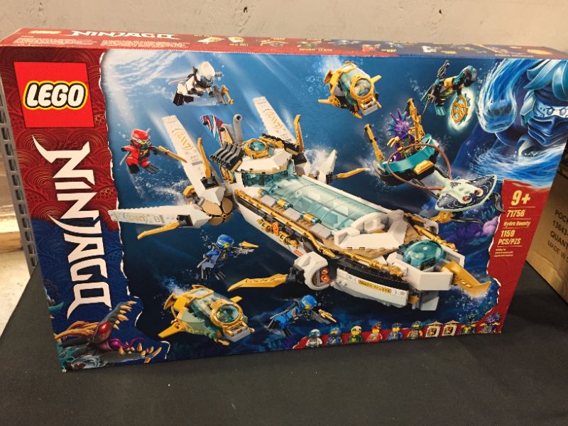 Photo 1 of LEGO NINJAGO Hydro Bounty 71756 Building Kit; Submarine Toy Featuring NINJAGO Kai and Lloyd; New 2021 (1,159 Pieces) FACTORY SEALED