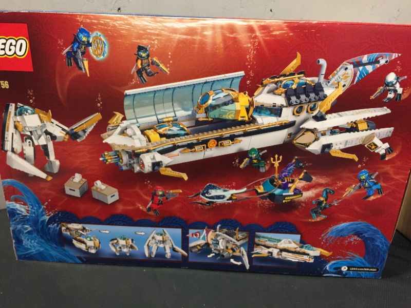 Photo 1 of LEGO NINJAGO Hydro Bounty 71756 Building Kit; Submarine Toy Featuring NINJAGO Kai and Lloyd; New 2021 (1,159 Pieces) FACTORY SEALED