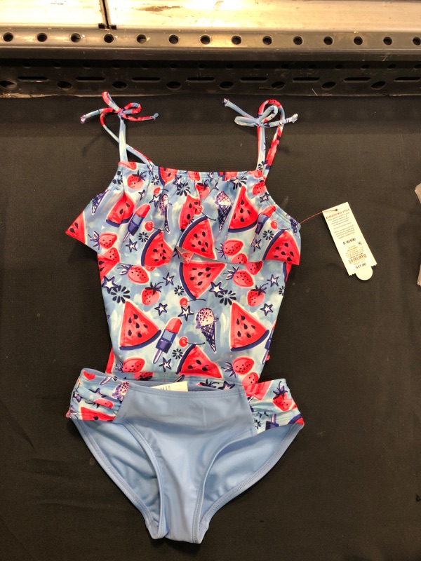 Photo 1 of Girls' 'Summer Fresh' Tankini Set - Cat & Jack™ Blue
size small