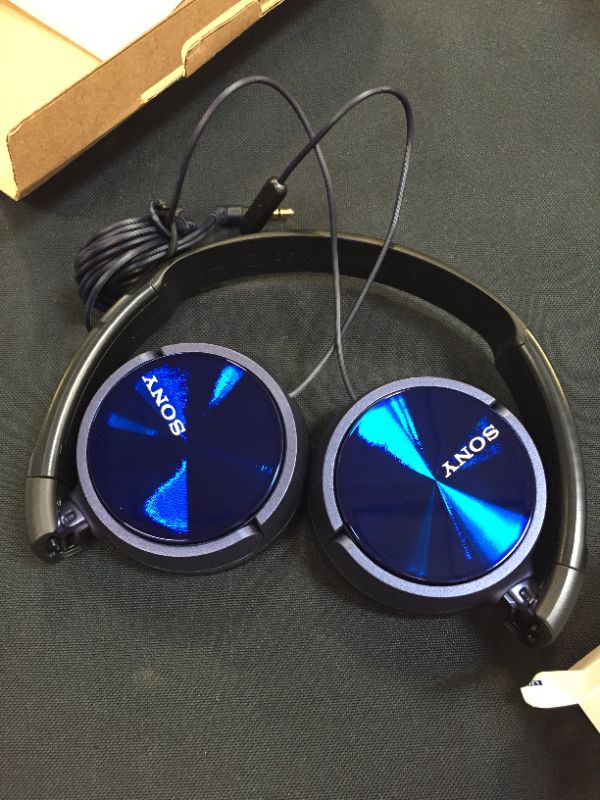 Photo 3 of Sony MDRZX310AP/L ZX Series Headband Stereo Headset, Blue