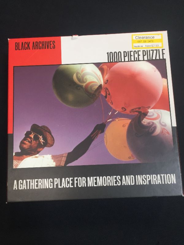 Photo 2 of Big G Creative Black Archives: Man with Balloons Jigsaw Puzzle - 1000pc---SEALED

