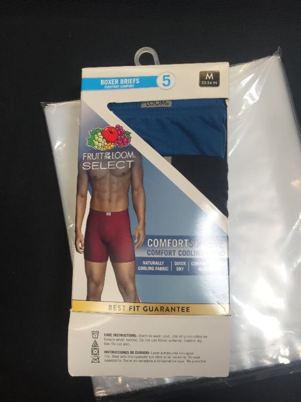 Photo 2 of Fruit of the Loom Select Men's Comfort Supreme Cooling Blend Boxer Briefs 5pk - Colors May Vary


