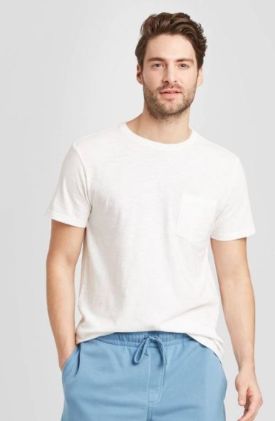 Photo 1 of Men's Short Sleeve Slub T-Shirt - Goodfellow & Co™ MENS S WHITE 

