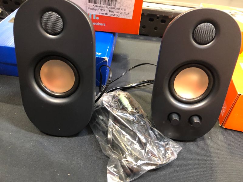 Photo 1 of Onn AC Powered Computer Speakers with Volume - LED Power
