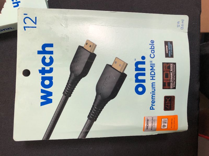 Photo 2 of onn. Premium HDMI Cable, 12 ft