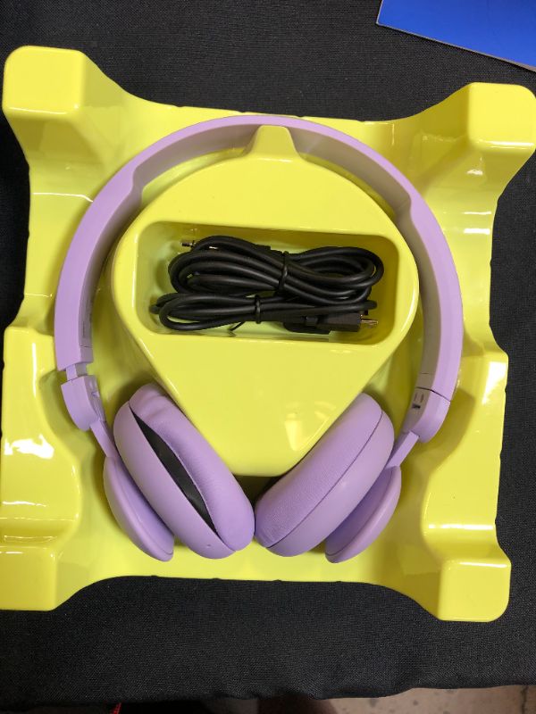 Photo 2 of onn. Bluetooth On-Ear Headphones, Purple