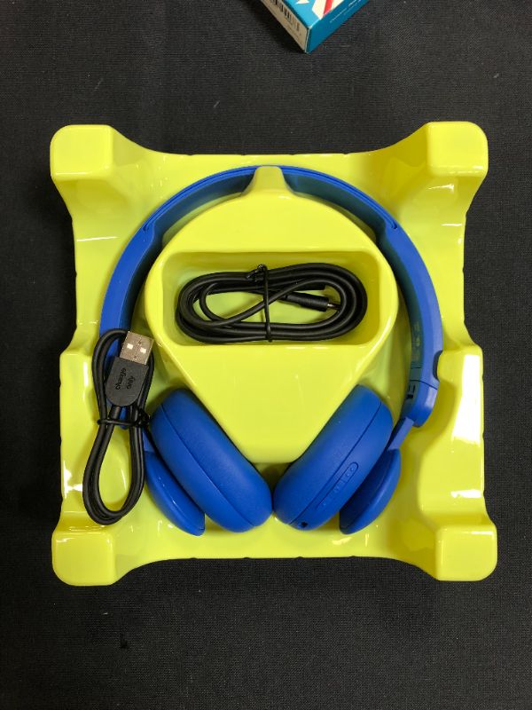 Photo 2 of Bluetooth On-Ear Headphones, Blue