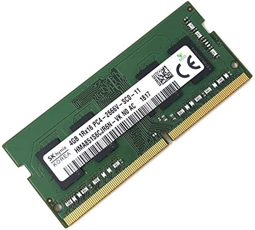 Photo 1 of SK hynix HMA851S6CJR6N - VK Non ECC PC4-2666V 4GB DDR4 at 2666MHz 260pin SDRAM SODIMM Single Kit Laptop Memory - OEM
