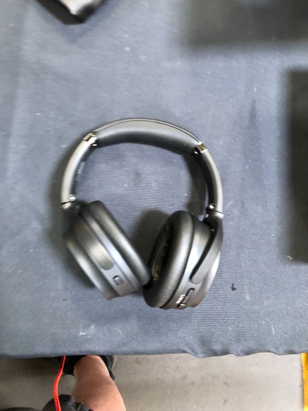 Photo 2 of HROEENOI Active Noise Cancelling Headphones, Bluetooth Headphones with 40H Playtime, Hi-Res Audio, Connect to 2 Devices
