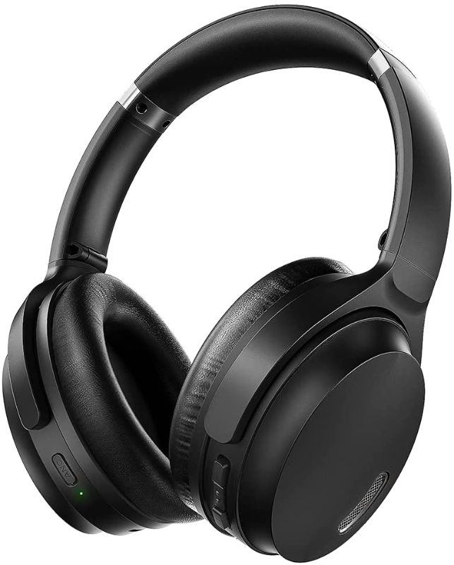 Photo 1 of HROEENOI Active Noise Cancelling Headphones, Bluetooth Headphones with 40H Playtime, Hi-Res Audio, Connect to 2 Devices
