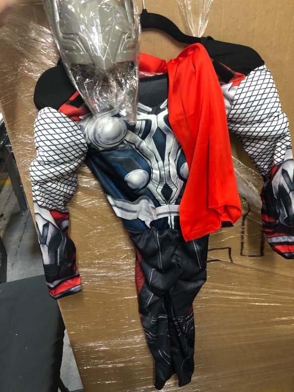 Photo 1 of kids thor costume with cape and mask / large 