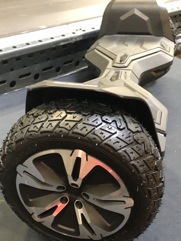 Photo 8 of Gyroor Warrior 8.5 inch All Terrain Off Road Hoverboard with Bluetooth Speakers and LED Lights, UL2272 Certified Self Balancing Scooter BRAND NEW / BOX DAMAGED PRODUCTS INSIDE ARE NOT 
