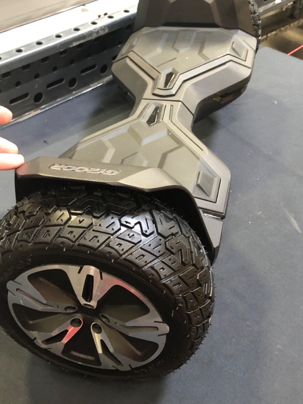 Photo 13 of Gyroor Warrior 8.5 inch All Terrain Off Road Hoverboard with Bluetooth Speakers and LED Lights, UL2272 Certified Self Balancing Scooter BRAND NEW / BOX DAMAGED PRODUCTS INSIDE ARE NOT 
