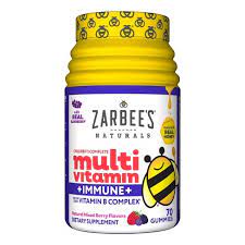 Photo 1 of Zarbee's Complete Kids Multivitamin Gummies + Immune Support, Children Vitamins Gummy with Vitamin A, C, D3, E, B6, B12, Folic Acid & Total B-Complex, 70 Count ---- EXP 07/2022
