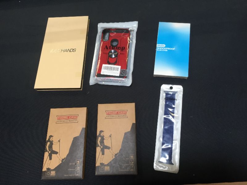 Photo 1 of miscellaneous phone case and screen protector bundle 