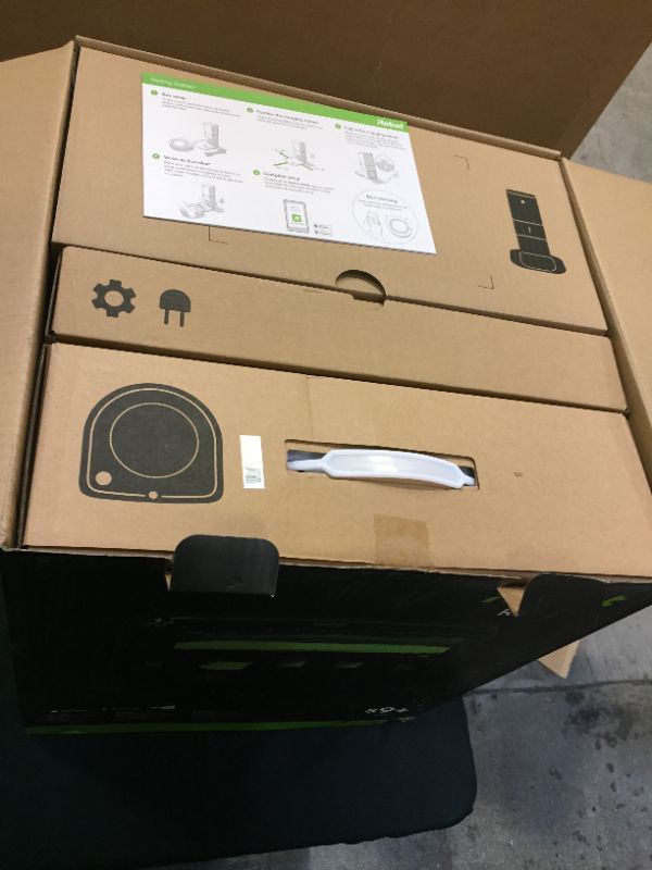 Photo 3 of iRobot Roomba s9+ (9550) Robot Vacuum with Automatic Dirt Disposal- Empties itself, Wi-Fi Connected, Smart Mapping, Powerful Suction, Corners & Edges, Ideal for Pet Hair, Black
LIGHTLY USED - INTERNAL CARDBOARD PACKAGING REMOVED