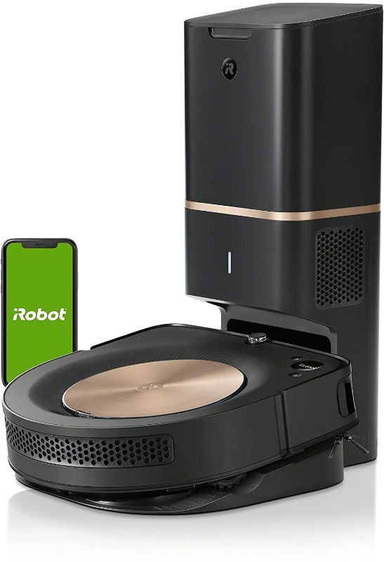 Photo 1 of iRobot Roomba s9+ (9550) Robot Vacuum with Automatic Dirt Disposal- Empties itself, Wi-Fi Connected, Smart Mapping, Powerful Suction, Corners & Edges, Ideal for Pet Hair, Black
LIGHTLY USED - INTERNAL CARDBOARD PACKAGING REMOVED