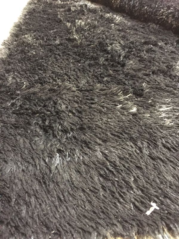 Photo 3 of Black Fluffy Rug
10'x8'