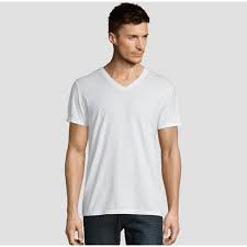 Photo 1 of Hanes Premium Men's Short Sleeve Black Label V-Neck T-Shirt - White XXL
