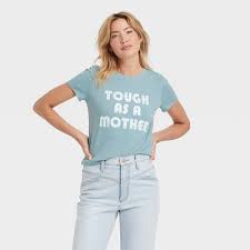 Photo 1 of Women's Mother's Day Tough As A Mother Short Sleeve Graphic T-Shirt - Blue XS