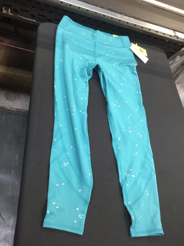 Photo 2 of Girls' Novelty Leggings - All in Motion Teal Blue XL
