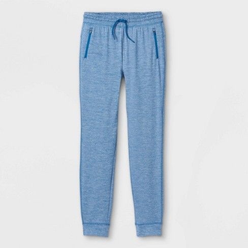 Photo 1 of Boys' Soft Gym Tapered Jogger Pants - All in Motion Blue M