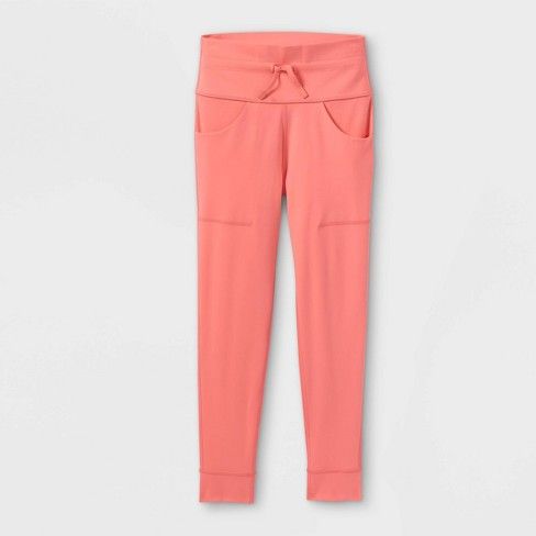 Photo 1 of Girls' Jogger Leggings - All in Motion Pink (XS)