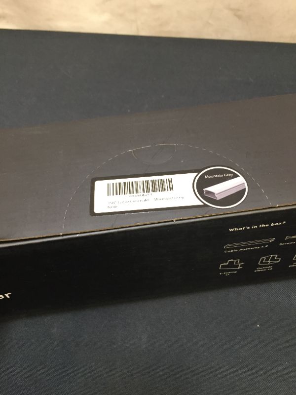 Photo 1 of 153” Cable Concealer - Cord Cover Wall - Paintable Cord Hider , Wire hiders for TV on Wall - Cable Management Cord Hider Wall Including Connectors & Adhesive Strips Cable Raceway- Lavender Grey(FACTORY SEALED,OPENED TO TAKE PHOTOS)