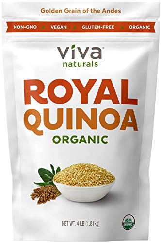 Photo 1 of  Viva Naturals Organic Quinoa, 4 LB - 100 Royal Bolivian Whole Grain
EXP JUN 11 2022
