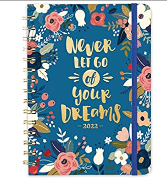 Photo 1 of 2022 Planner - 2022 Weekly Monthly Planner from January 2022 - December 2022, 6.4"x 8.5", Hardcover with Contacts + Calendar + Holidays + Thick Paper + Twin-Wire Binding - Navy Pink Floral
4 PCK