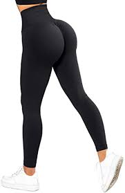 Photo 1 of Women's seamless scrunch yoga leggings ( black, size xl ) 