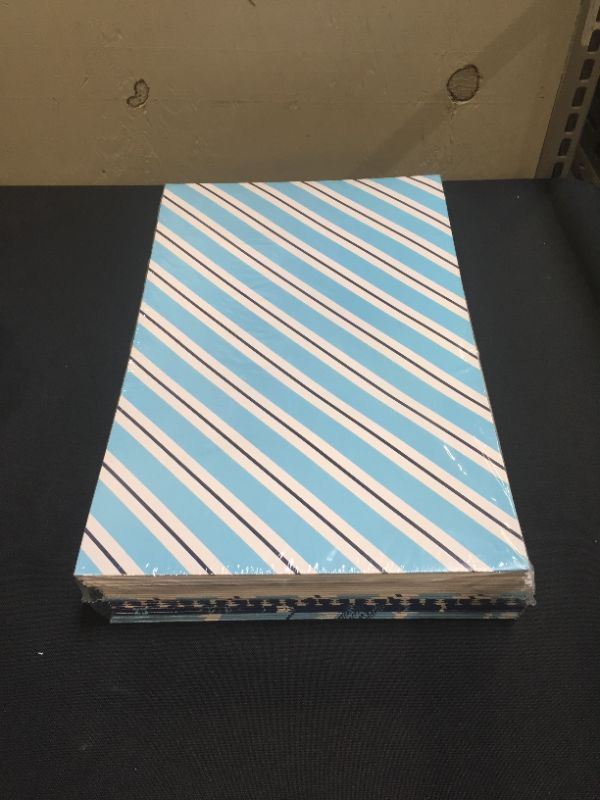 Photo 2 of  Hallmark Holiday Designed Shirt Boxes, Snowy Blues (Pack of 12) Snowflakes