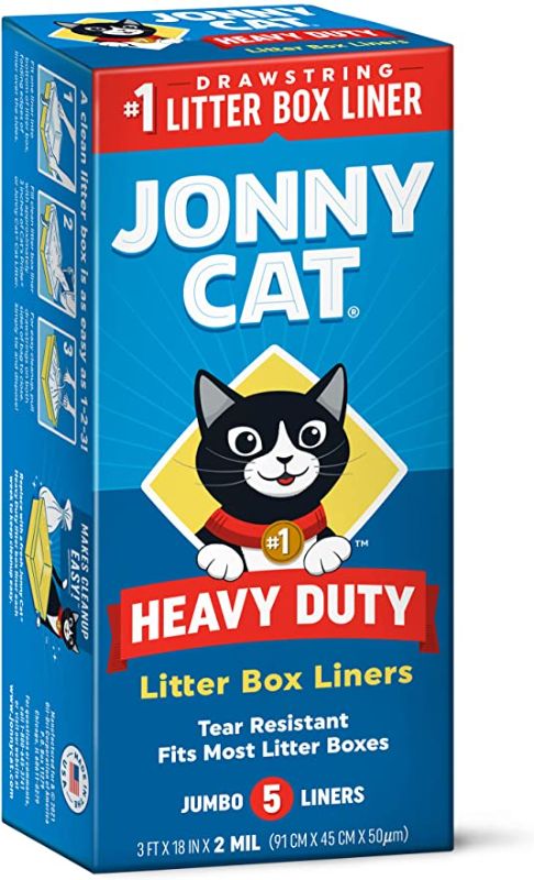 Photo 1 of  Jonny Cat Heavy Duty Drawstring Cat Litter Box Liners