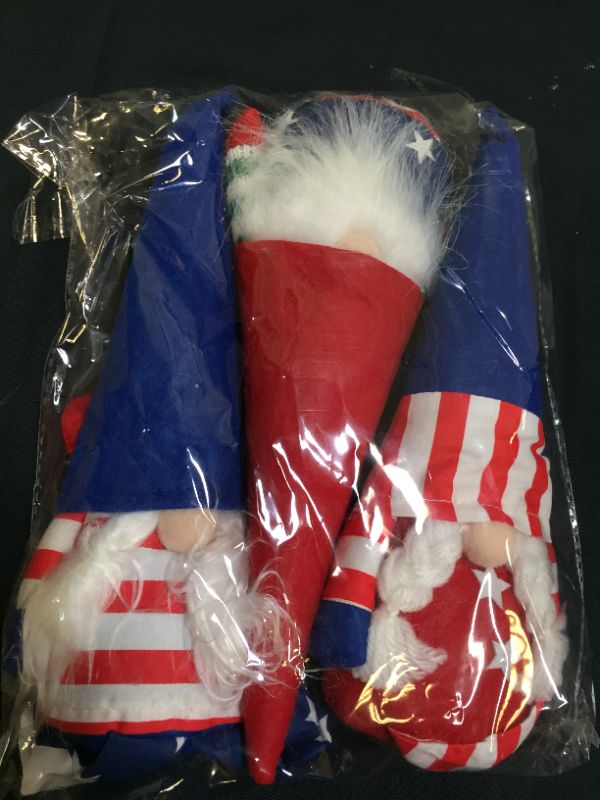 Photo 2 of Gavenia 2021 Patriotic Gnome 4th of July Decorations,3PCS Handmade Plush Doll Gifts for American Memorial Day Independence Day Presidents Day Veterans Day Decorations,Home Kitchen Household Ornaments
