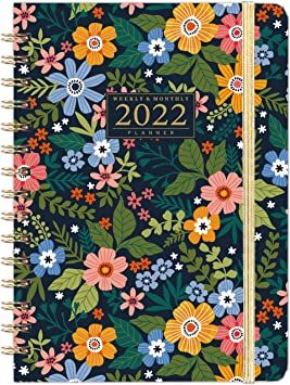 Photo 1 of 2022 Planner - Weekly Monthly Planner 2022 from January 2022 - December 2022, 6.4"x 8.5", Hard Cover Planner with Elastic Closure, Coated Tabs, Inner Pocket --- pack of 4
