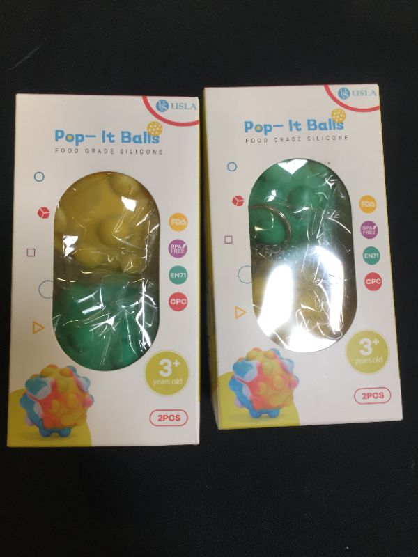 Photo 1 of 2 PC POP IT BALLS SENSORY FIDGET (2 BOXES) 